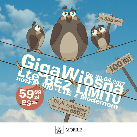 promocja internet lte giga wiosna fm mobile