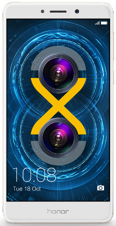 Huawei Honor 6X front smartfon