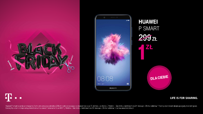 huawei p smart black friday t-mobile