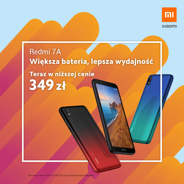 redmi 7a za 349 zl promocja w mi-home.pl xiaomi sklep tanie smartfony bez umowy