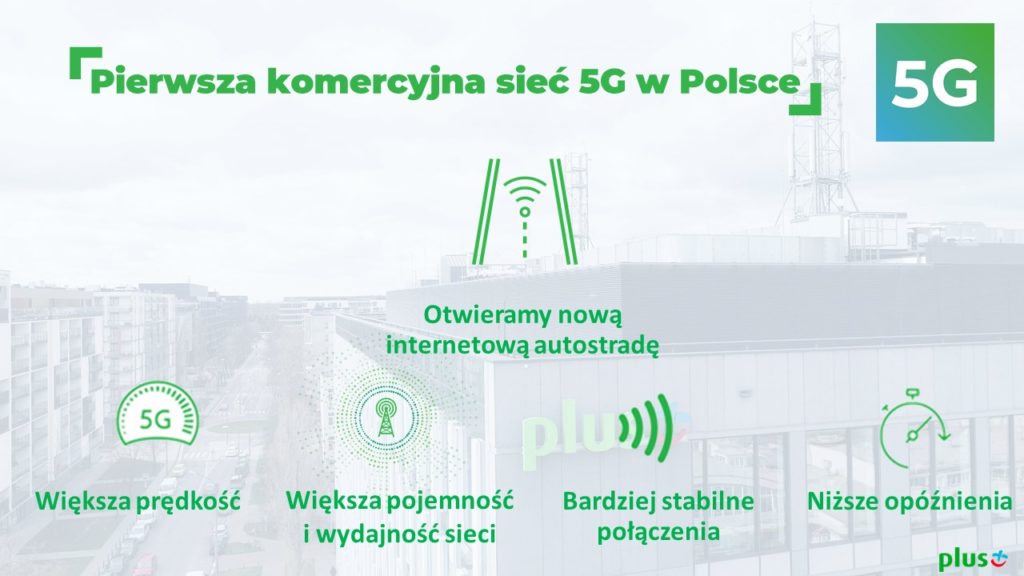 Plus uruchamia pierwszą komercyjną sieć 5G w Polsce